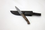 Нож "Игла" из дамасской стали цельнометаллический