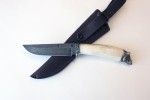 Нож из дамасской стали "Кабан" (малый)