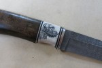 Кованый нож из дамасской стали "Енот" (малый)