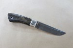 Кованый нож из дамасской стали "Кабан" (малый)