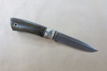 Кованый нож из дамасской стали "Универсал" (малый)