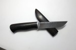Нож "Пантера" из дамасской стали, (деревянные ножны)