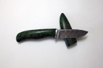 Нож "Зубр" (малый) дамаск, (деревянные ножны)