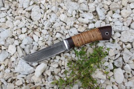 Нож из дамасской стали "Кабан" - 1 (малый)