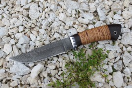 Нож из дамасской стали "Осётр"-1