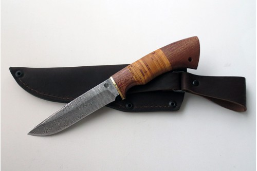 Нож из дамасской стали "Лань" (малый) - работа мастерской кузнеца Марушина А.И.