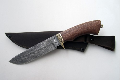 Нож из дамасской стали "Морж"