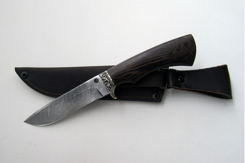 Нож из дамасской стали "Енот" (малый) - работа мастерской кузнеца Марушина А.И.