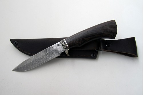 Нож из дамасской стали "Универсал" (малый) - работа мастерской кузнеца Марушина А.И.