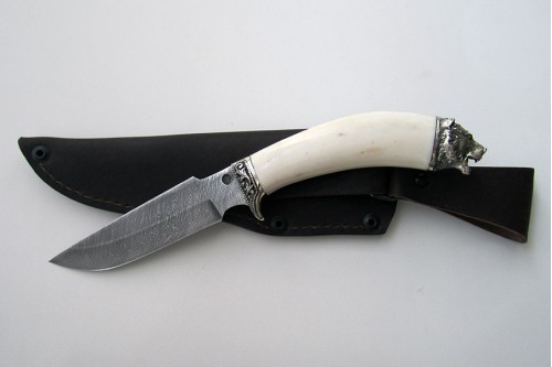 Нож из дамасской стали "Гарсон" (малый) - работа мастерской кузнеца Марушина А.И.