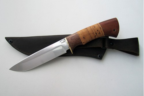 Нож из инструментальной стали Х12МФ "Лань"