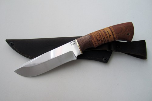 Нож из инструментальной стали Х12МФ "Лось" - работа мастерской кузнеца Марушина А.И.