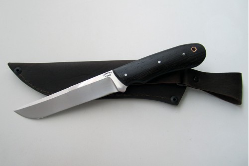 Нож из инструментальной стали Х12МФ "Луч" ц/м  - работа мастерской кузнеца Марушина А.И.