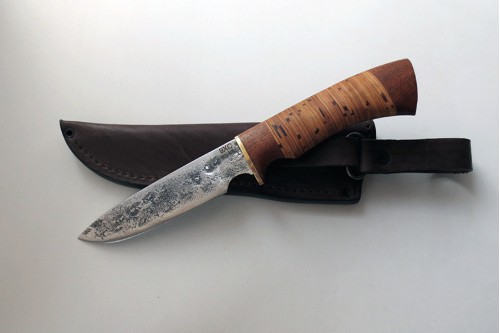 Нож Пума (малый) из стали 9ХС - работа мастерской кузнеца Марушина А.И.