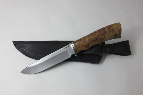 Нож Лань из стали Elmax (стаб.карагач) - работа мастерской кузнеца Марушина А.И.