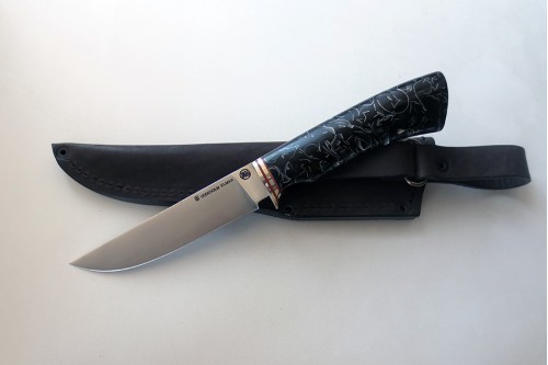 Нож Лис 2 из стали Elmax (композит "Raffir") - работа мастерской кузнеца Марушина А.И.