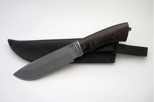 Нож Лось из стали Р6М5К5 (быстрорез) - работа мастерской кузнеца Марушина А.И.