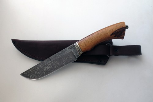 Нож Кабан из инструментальной стали ХВ5 (алмазка) - работа мастерской кузнеца Марушина А.И.
