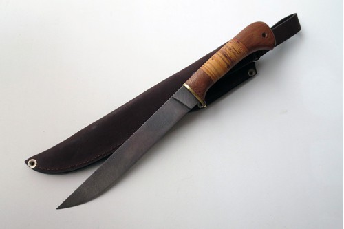 Нож из дамасской стали "Филейный" - работа мастерской кузнеца Марушина А.И.