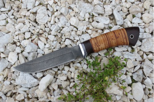 Нож из дамасской стали "Гарсон"-1 - работа мастерской кузнеца Марушина А.И.