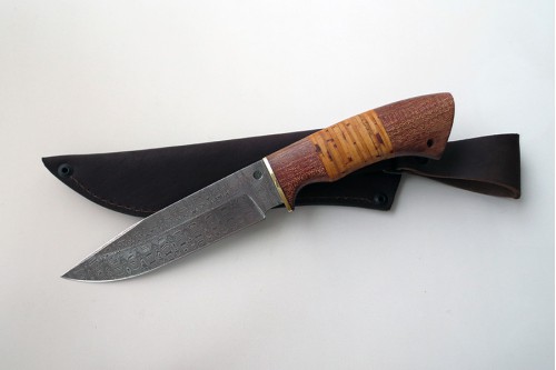 Нож из дамасской стали "Гепард" - работа мастерской кузнеца Марушина А.И.