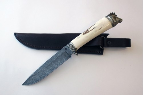 Кованый нож из дамасской стали "Лань 2"