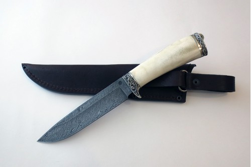 Кованый нож из дамасской стали "Лань 1"