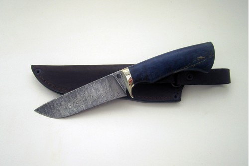 Нож из дамасской стали "Шершень" - работа мастерской кузнеца Марушина А.И.